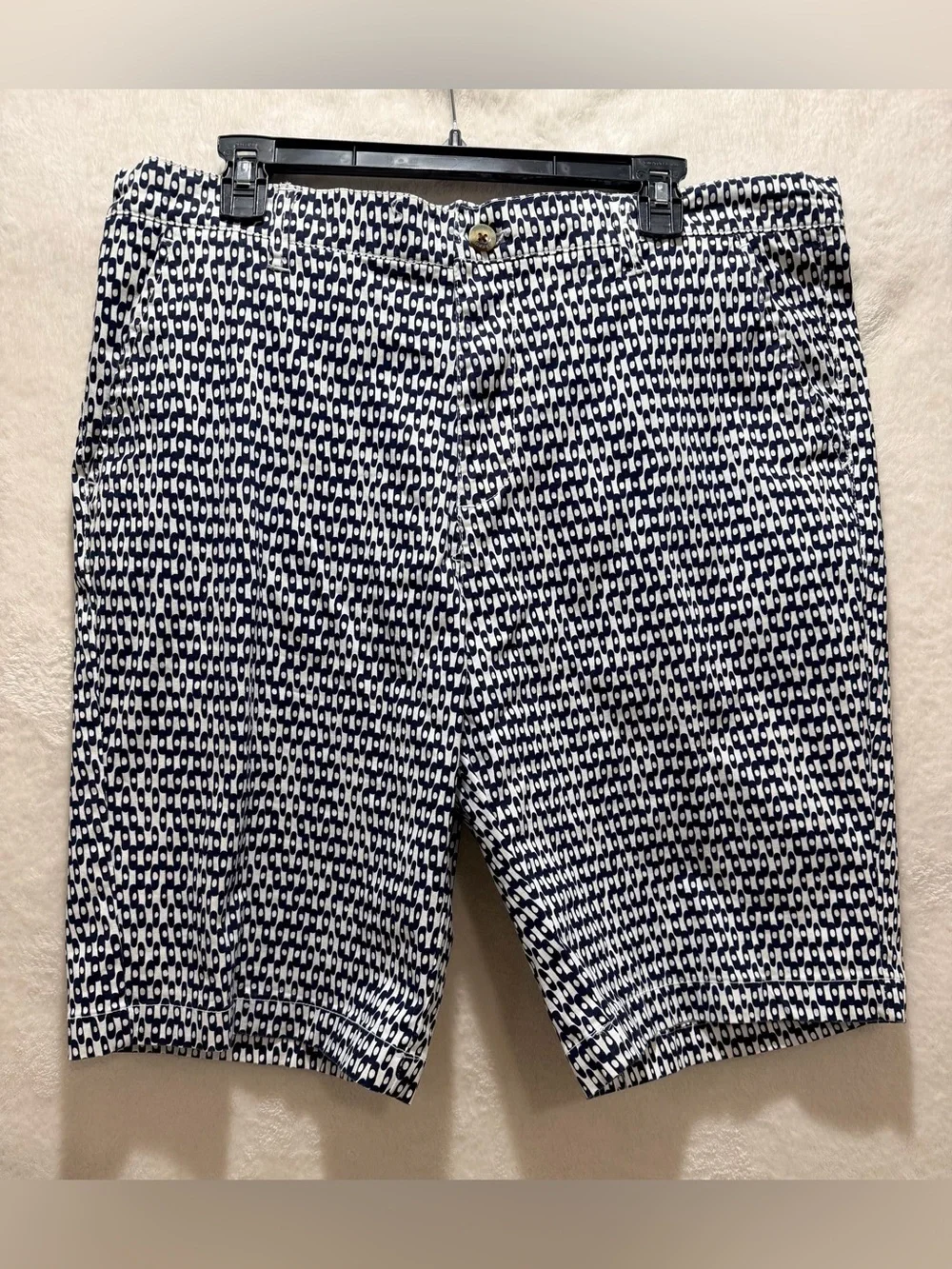 Hudson & Barrow Gentlemen's Outfitters All Over Pattern Chino Shorts 36